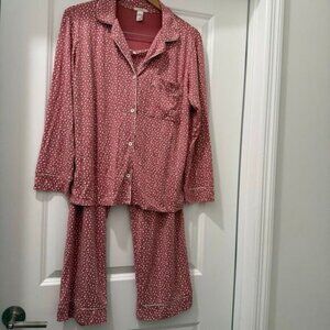 Eberjey Long Pajama Set Size Small